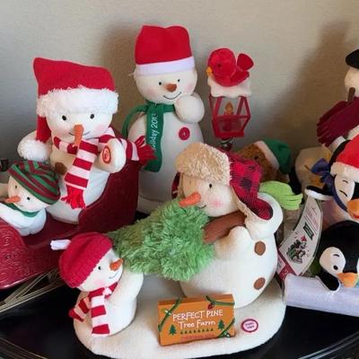Hallmark Christmas Snowmen With Sound & Motion! * Sleds, Penguins & More!