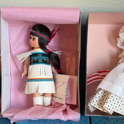 NIB ‘Madame Alexander’ Dolls * Betsy Ross; Tinkerbell & Tiger Lily From Peter Pan