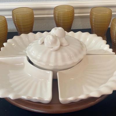 Chip And Dip * Neat Amber Glassware Set