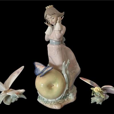 LLADRO Figurines Made In Spain * Girl And Butterfly 5716 * Mariposa 06173 06330