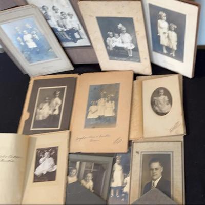 10 Black & White Photos * 8 With Original Envelope Frames * 