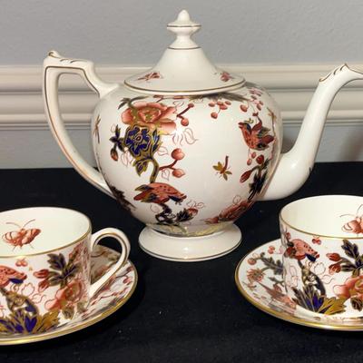 Bone China Teapot And Tea Cups