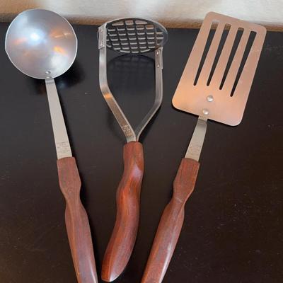 Vintage CUTCO Kitchen Utensils * Spatula, Potato Masher & Serving Spoon 