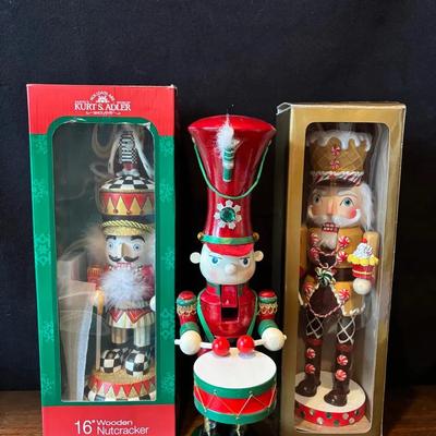 3 ~ 15” & 16” Colorful Christmas Nutcrackers, Austrian , Kurt S Adler  , 2 in Original Boxes