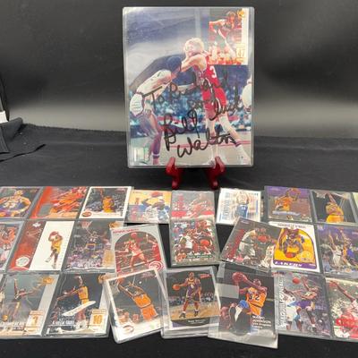 Basketball Trading Cards * KOBE BRYANT * Signed Bill Walton Photo 