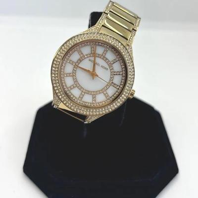Sparkling Michael Kors Crystal /  Gold Tone Watch 