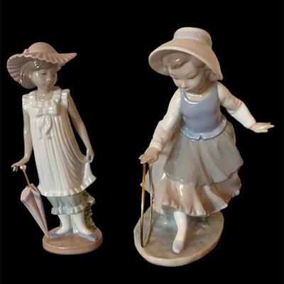 NAO LLADRO * 1980 Girl with Hoop * April Showers 
