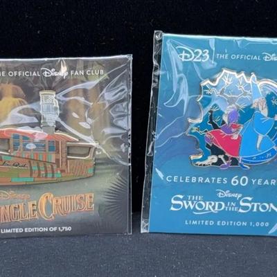 Walt Disney NEW Trading Pins * D23 Fan Club * Limited Ed. Jungle Cruise & Sword In The Stone 