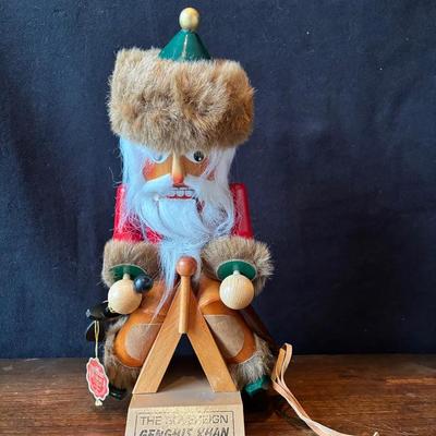 Steinbach Germany Boxed 14”  ‘ Genghis Kahn ‘ 886 Nutcracker 