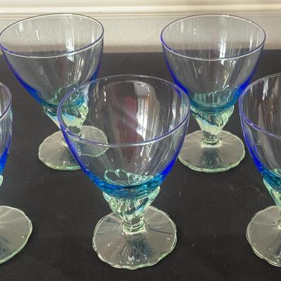 Set Of Six Bormioli Rocco Glass Dessert Bowls