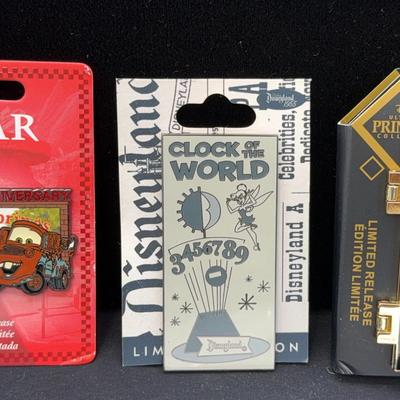 Walt Disney NEW Trading Pins * PIXAR CARS * Tinkerbell Clock Of The World * Princess 