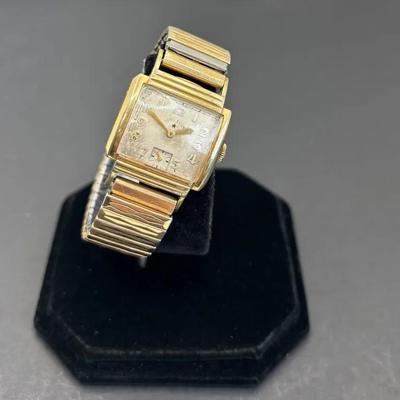 Vintage Lord Elgin Gold Tone Watch 