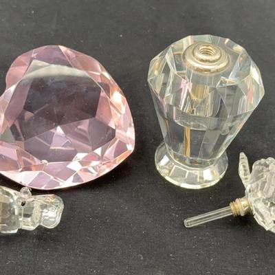 ‘Shannon Designs Of Ireland’ Crystal Perfume Decanter* Swarovski Crystal Hippo