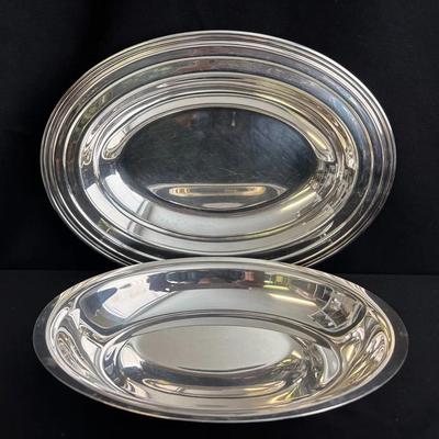 Concord Silver Plate  12” Oval Serving Dish * Oval 12” Silver Plate Serving Dish 