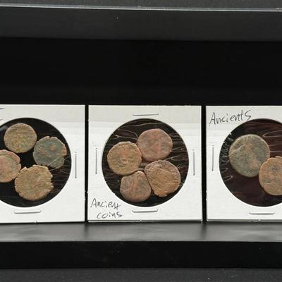 040) Ancient Copper/Bronze Coins – Roman / Greek Era – As Found Condition