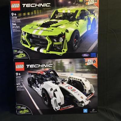 LEGO Technic Racing Car Bundle – Ford Shelby GT500 & Porsche Formula E 99X (Both New in Box)