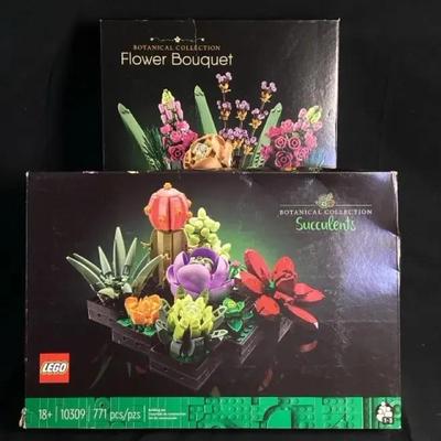 Lego Botanical Collection Lot - Flower Bouquet & Succulents