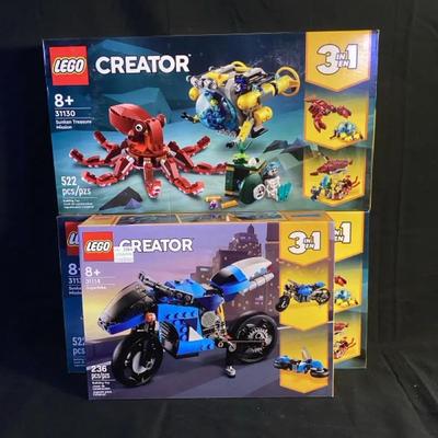 LEGO Creator 3-in-1 Lot – Superbike 31114 + Sunken Treasure Mission 31130