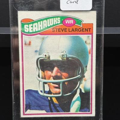 008) 1977 Topps #177 Steve Largent Rookie Card – Seattle Seahawks HOF WR – Vintage NFL RC
