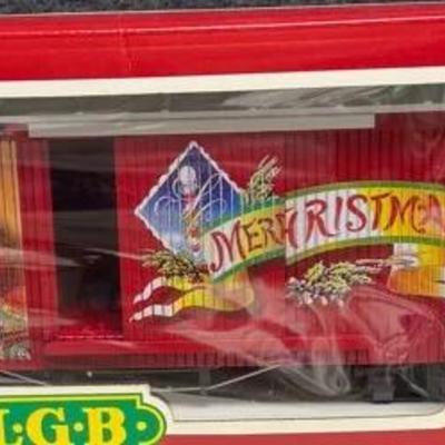 LGB 47674 G Scale Merry Christmas Boxcar