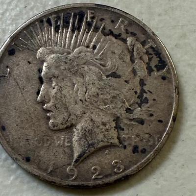 1923 Silver Dollar Coin