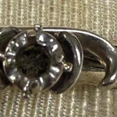 14k Sterling Silver Wire Sculpture Ring