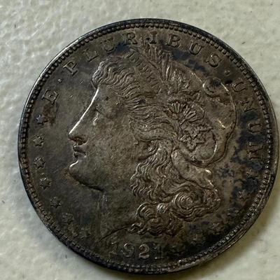 1921 Morgan Silver Dollar coin