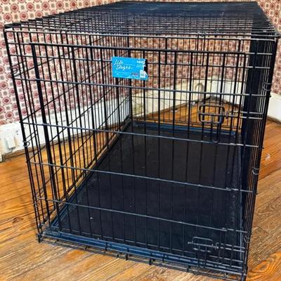Life Stages Collapsible Metal Dog Kennel With Tray, Large