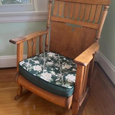 Arts and Crafts Oak Rocker