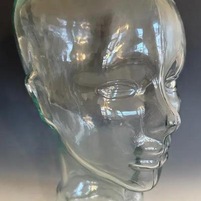 Vintage Glass Mannequin Head/Hat Display Piece (1 Of 2)