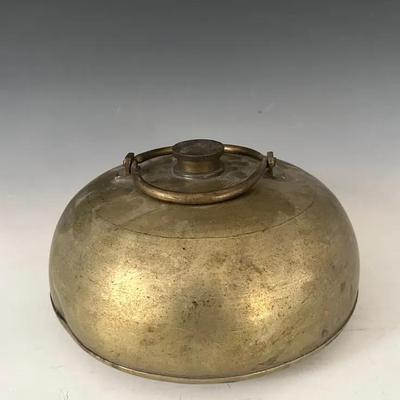 Antique Brass Bed Warmer