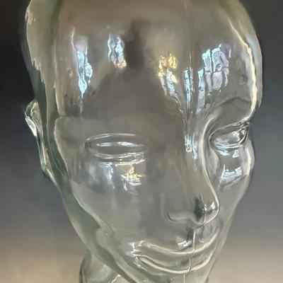 Vintage Glass Mannequin Head/Hat Display Piece (2 Of 2)