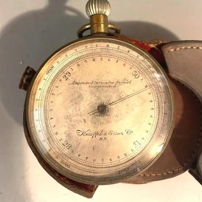 Antique Keuffel & Esser Co. Brass Aneroid (circa 1890-1900)