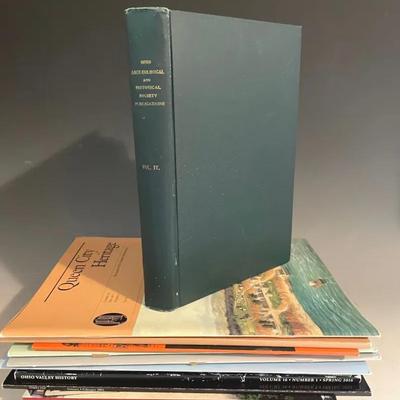 Antique “Ohio Archaeological And Historical  Society Publications” Book With Cincinnati Bulletins 