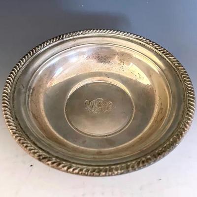 Gorham Sterling Silver Braided Rim Bowl