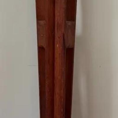Antique Wooden Surveyor’s Tripod, Large, Marked 142-3