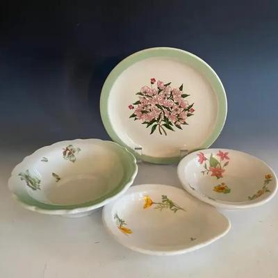 Assorted Railroad China Tableware with Penn, Great Northern, Union Pacific 