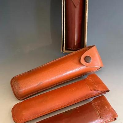 Surveyor Scope & Locke Levels (5) Plus Leather Cases By K&E, BK Elliott ++