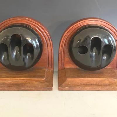 U.S.S. Constitution “Deadeye”, Rigging Device Oak Bookends