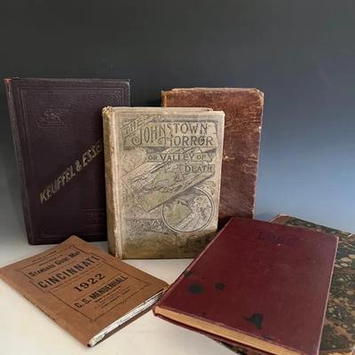 Antique Books with 1806 Lord Nelson Memoirs