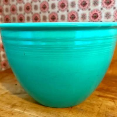 Vintage Fiesta Ware #5 Original Green Mixing Bowl