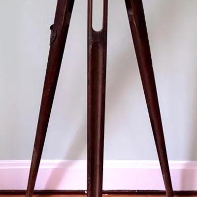 Antique Surveyor’s Tripod ‘C. L. Berger & Sons’, Large