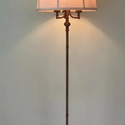 1940s Floor Lamp with Paw Feet