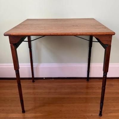 Antique American Folding Sewing Table