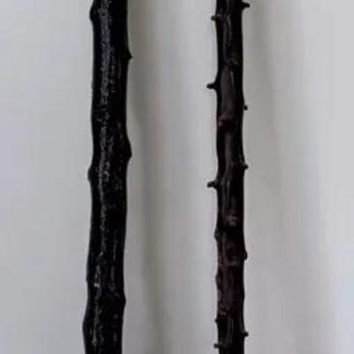 Pair (2) Vintage Blackthorn Irish Walking Sticks/Canes Or Shillelaghs