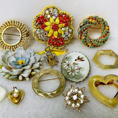 Vintage Brooches from “BSK” “CGI” and More