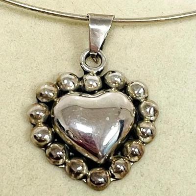 Mexico Silver Heart Pendant