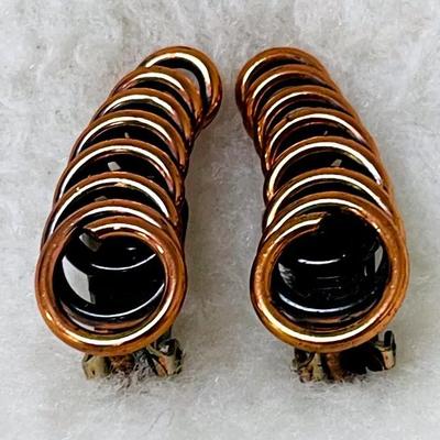 “Renior” Vintage Brass Earrings