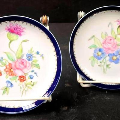 "Jack E Palmer" Decorative Bread and Butter Plates