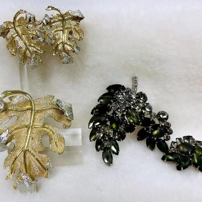 Vintage Brooch and Earring Sets